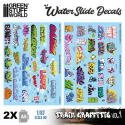Calcas de grafitis para trenes 1:87 HO (Set-1)