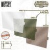 Redes de camuflaje miniatura Blanco 1:35