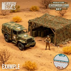 Redes de camuflaje miniatura Verde 1:48