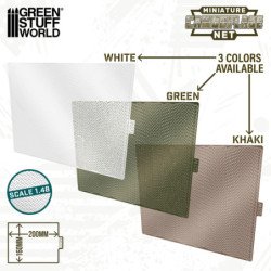 Redes de camuflaje miniatura Blanco 1:48
