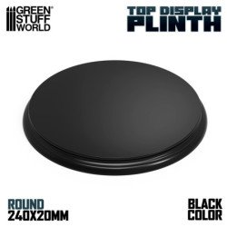 Base de Madera Redonda Negra 240mm