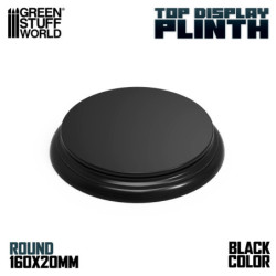 Base de Madera Redonda Negra 160mm