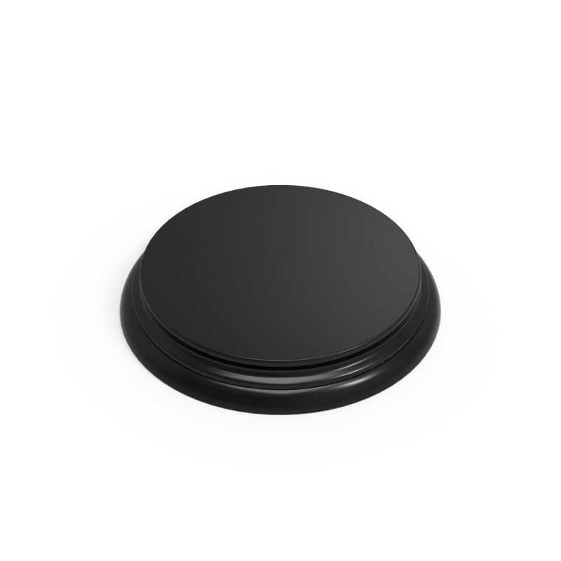 Base de Madera Redonda Negra 130mm