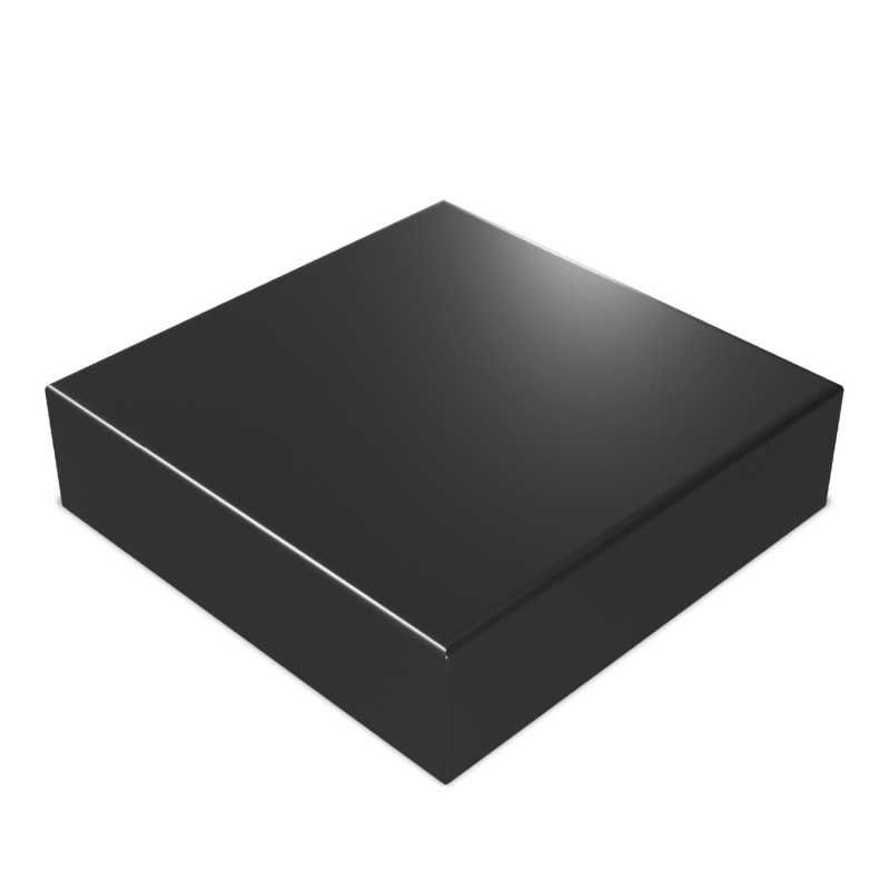 Base de Madera Cuadrada 16x16 cm - Negra