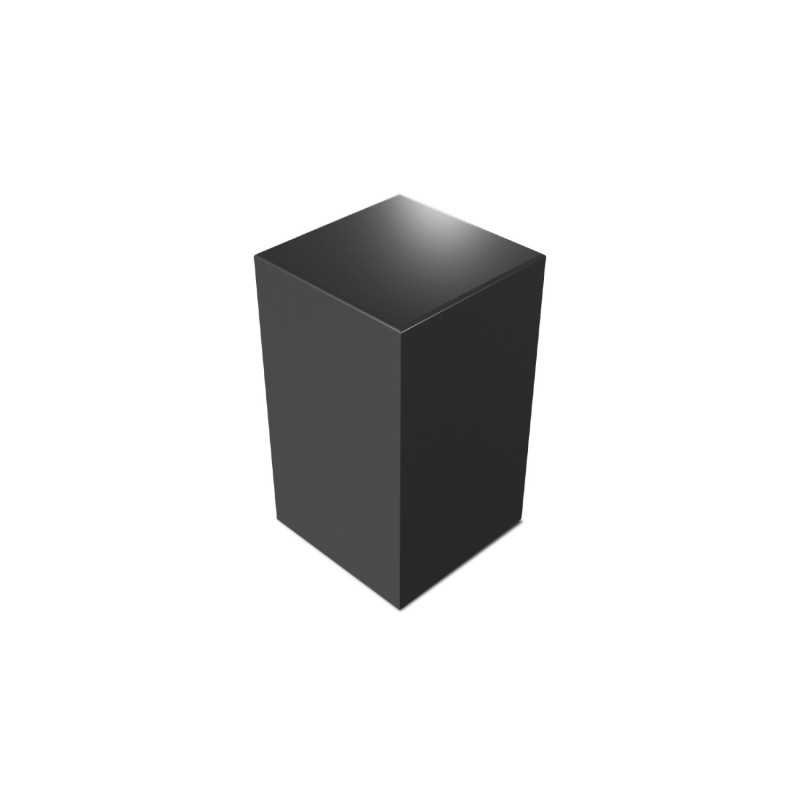 Taco Cuadrado 2.5x2.5 cm - Negro