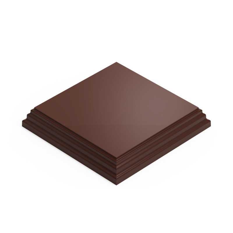 Base de Madera Cuadrada 10x10 cm - Avellana