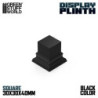 Peana madera cuadrada 3x3 cm - Negro
