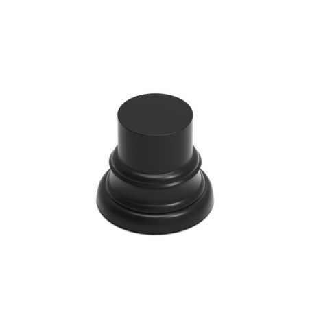 Peana madera redonda 3,5 cm - Negro