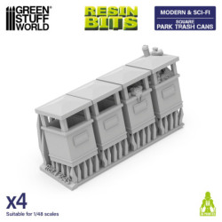 Papeleras de Parque​ Cuadradas 1:48