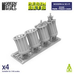 Papeleras de parque​ redondas 1:48