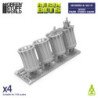 Papeleras de parque​ redondas 1:48