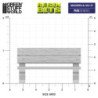 Bancos de madera 1:48