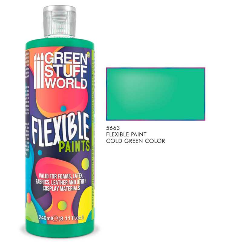 Pintura Flexible Verde Frio 240ml