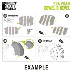 Tiras de goma EVA - Triangular 8mm