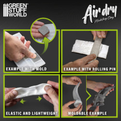 Air Dry Foam Clay 250gr. - Negro
