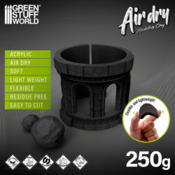 Air Dry Foam Clay 250gr. - Negro