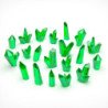 Cristales de Resina Verde - Grandes