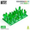 Cristales de Resina Verde - Grandes