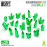 Cristales de Resina Verde - Grandes