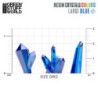 Cristales de Resina Azul - Grandes