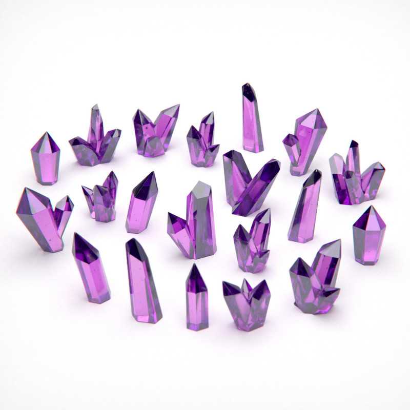 Cristales de Resina Violeta - Grandes