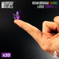 Cristales de Resina Violeta - Grandes
