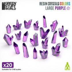 Cristales de Resina Violeta - Grandes