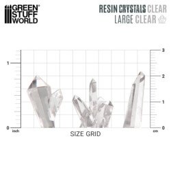 Cristales de Resina Transparentes - Grandes