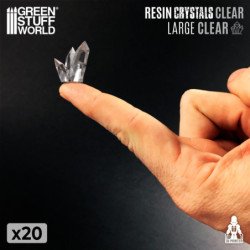 Cristales de Resina Transparentes - Grandes