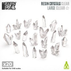 Cristales de Resina Transparentes - Grandes