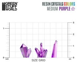 Cristales de Resina VIOLETA - Medianos