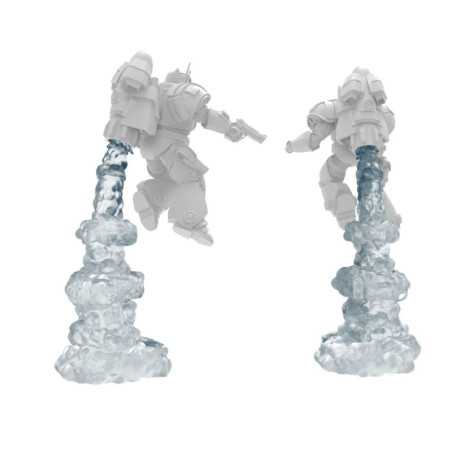 Humos para Jetpacks transparente con anillos (Modular) 1:48