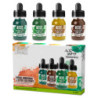 Set Tintas Acrilicas - Transparent Nature (x4)