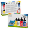 Set Tintas Acrilicas - Basicos Transparentes (x4)