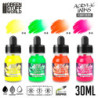 Set Tintas Acrilicas - Fluor (x4)