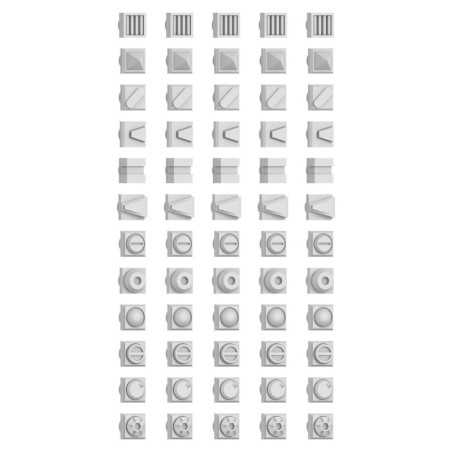 Kit Conversion Mecha - Remaches Cuadrados con enganches Gundam 3 mm