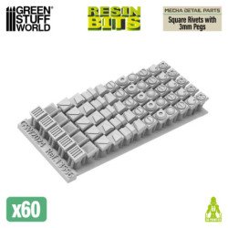 Kit Conversion Mecha - Remaches Cuadrados con enganches Gundam 3 mm