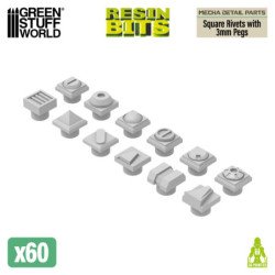 Kit Conversion Mecha - Remaches Cuadrados con enganches Gundam 3 mm