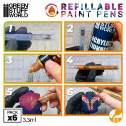 Rotuladores recargables 0.5