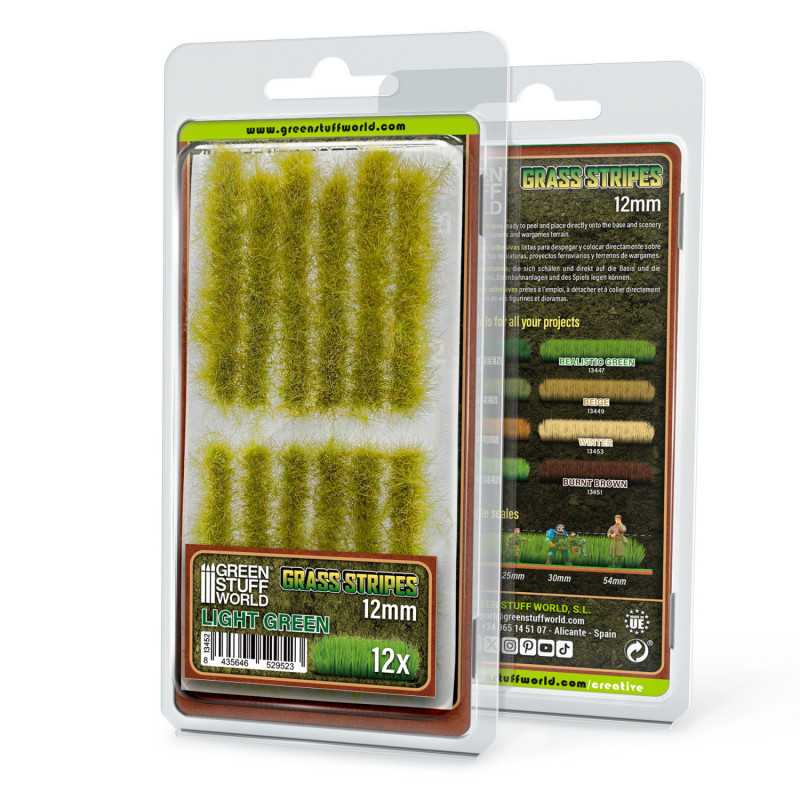Tiras de Cesped 12 mm - Verde Claro