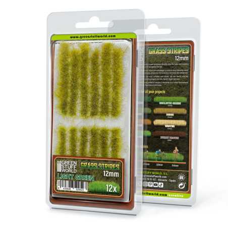 Tiras de Cesped 12 mm - Verde Claro