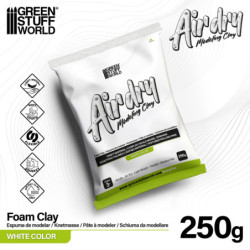 Air Dry Foam Clay 250gr. - Blanco