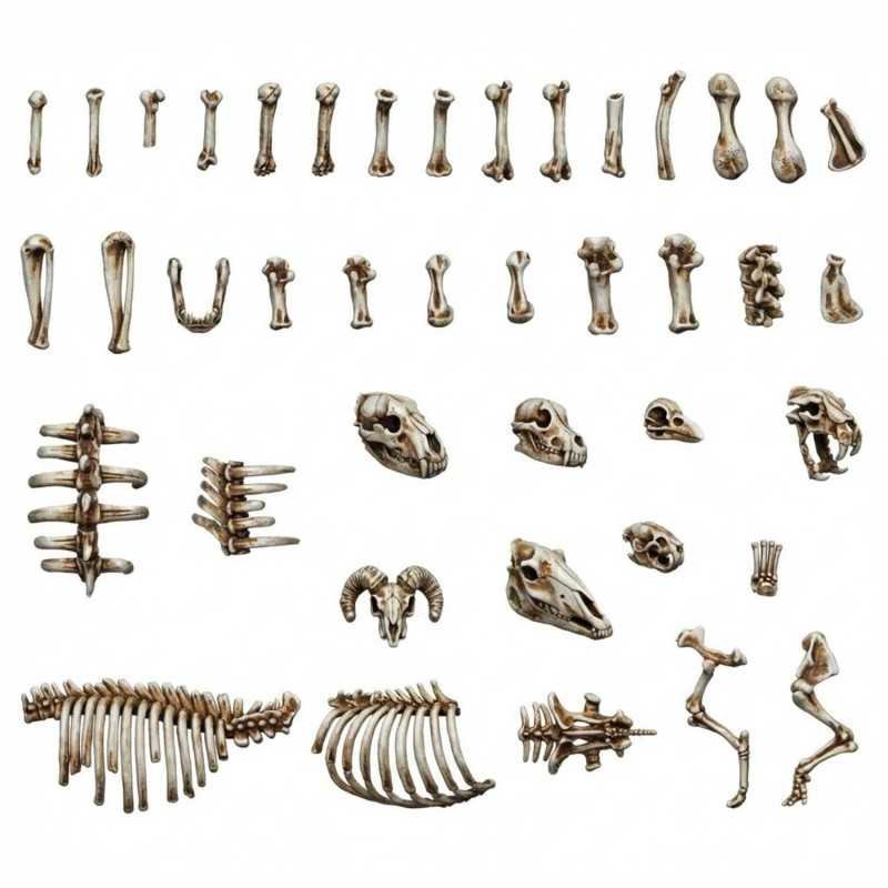 Huesos de animales 1:48