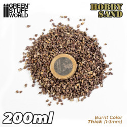 Arena Modelismo Gruesa 200ml - Marron Quemado