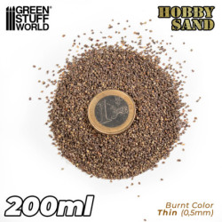Arena Modelismo Fina 200ml - Marron Quemado