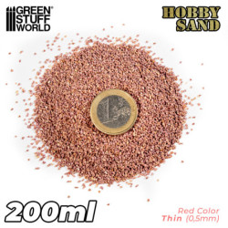 Arena Modelismo Fina 200ml - Roja