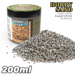 Arena Modelismo Extra Gruesa 200ml - Gris Oscuro