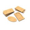 Adaptador peana DM - Ovalado 90x52mm a Rectangular 100x60mm