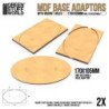 Adaptador peana DM - Ovalado 170x105mm a Rectangular
