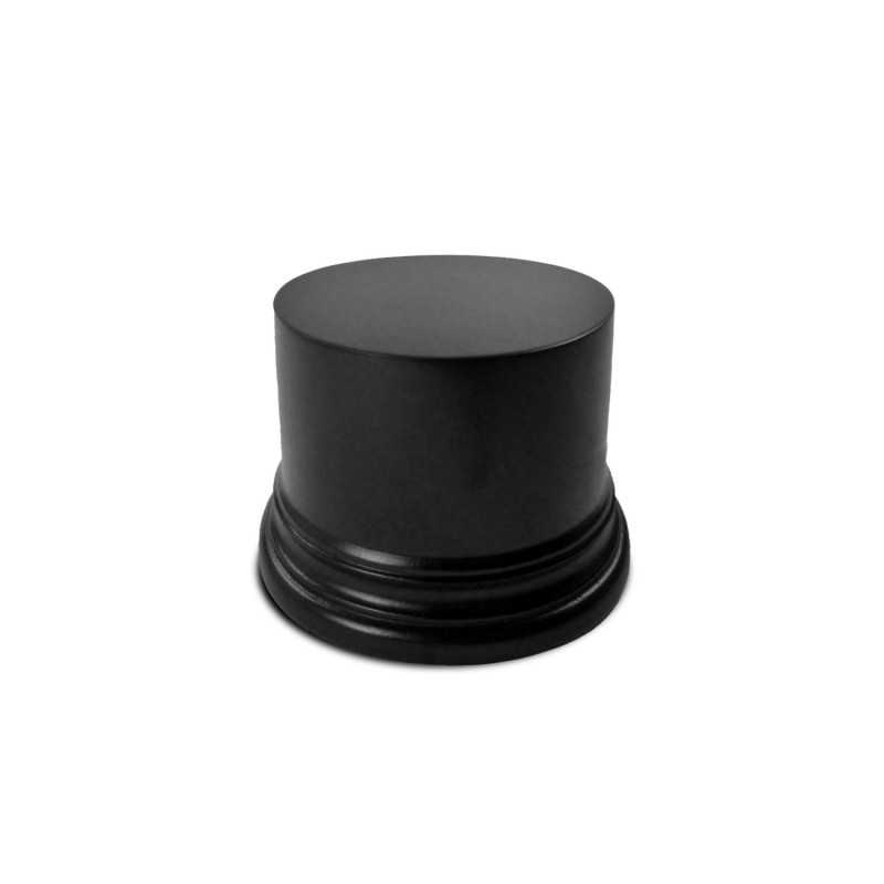 Peana madera redonda 5,5 cm - Negro